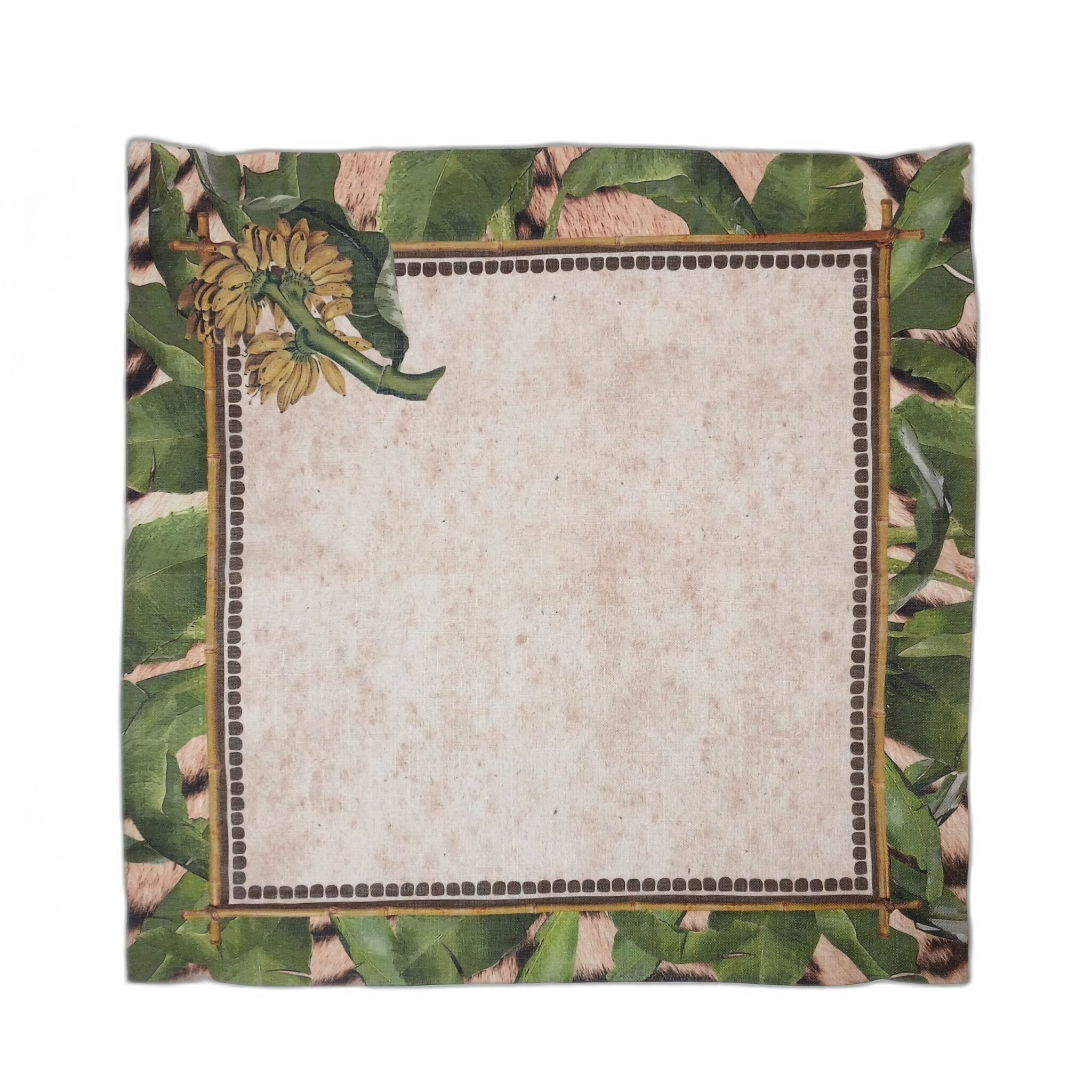 Guardanapo Estampado Folhagem Tropical